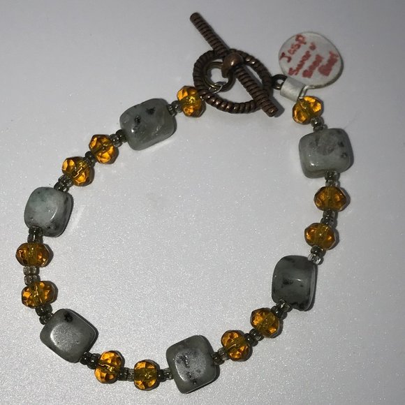 7" Kiwi Jasper Bracelet - Picture 1 of 4